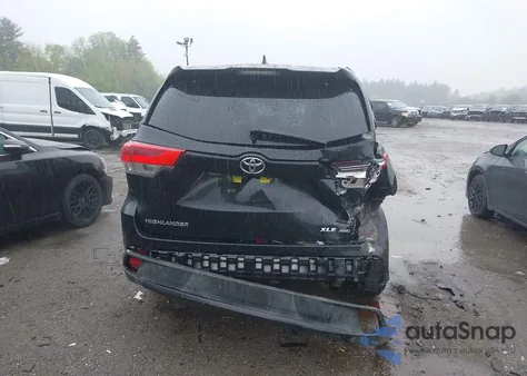 2018 Toyota Highlander Xle from USA, damaged, VIN 5TDJZRFH0JS887299